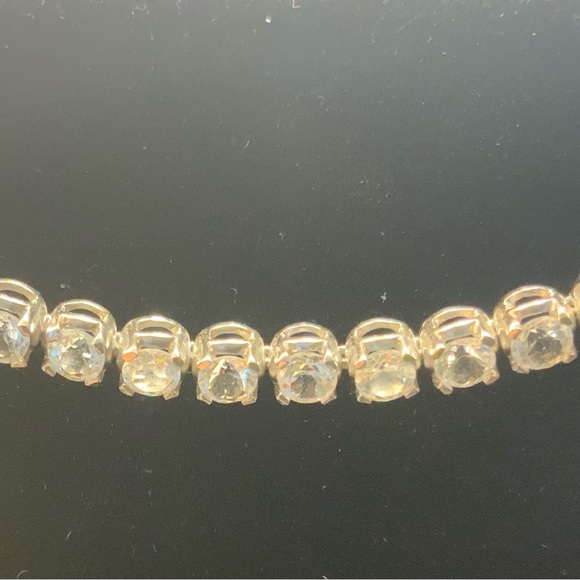 BRAND NEW Ross-Simons 925 silver tennis necklace&bracelet, white topaz stones. - Picture 11 of 16